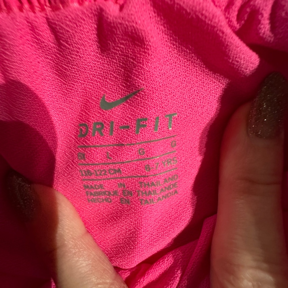 Old Navy Black and Blue Denim and pink Nike Shorts - Picture 3 of 10